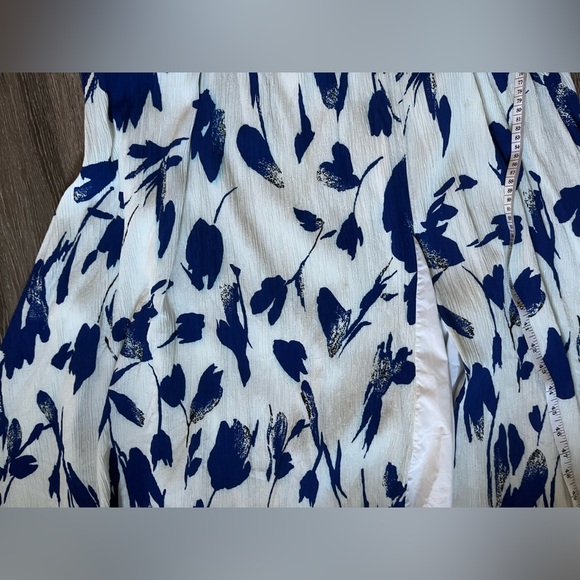 Jason Wu size 4 blue floral tie strap dress - Picture 9 of 10